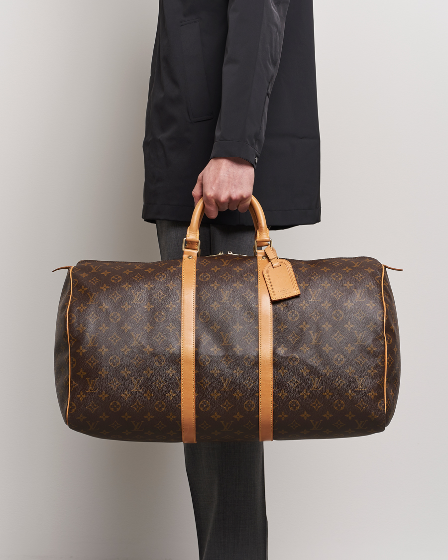 Homme | Pre-Owned & Vintage Bags | Louis Vuitton Pre-Owned | Keepall 55 Monogram 