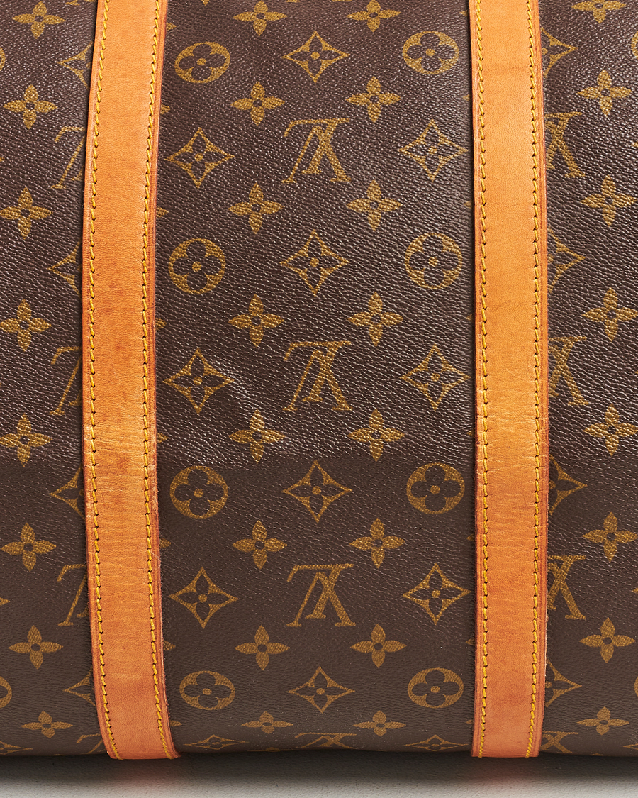 Homme | Louis Vuitton Pre-Owned Keepall 55 Bag Monogram | Louis Vuitton Pre-Owned | Keepall 55 Bag Monogram