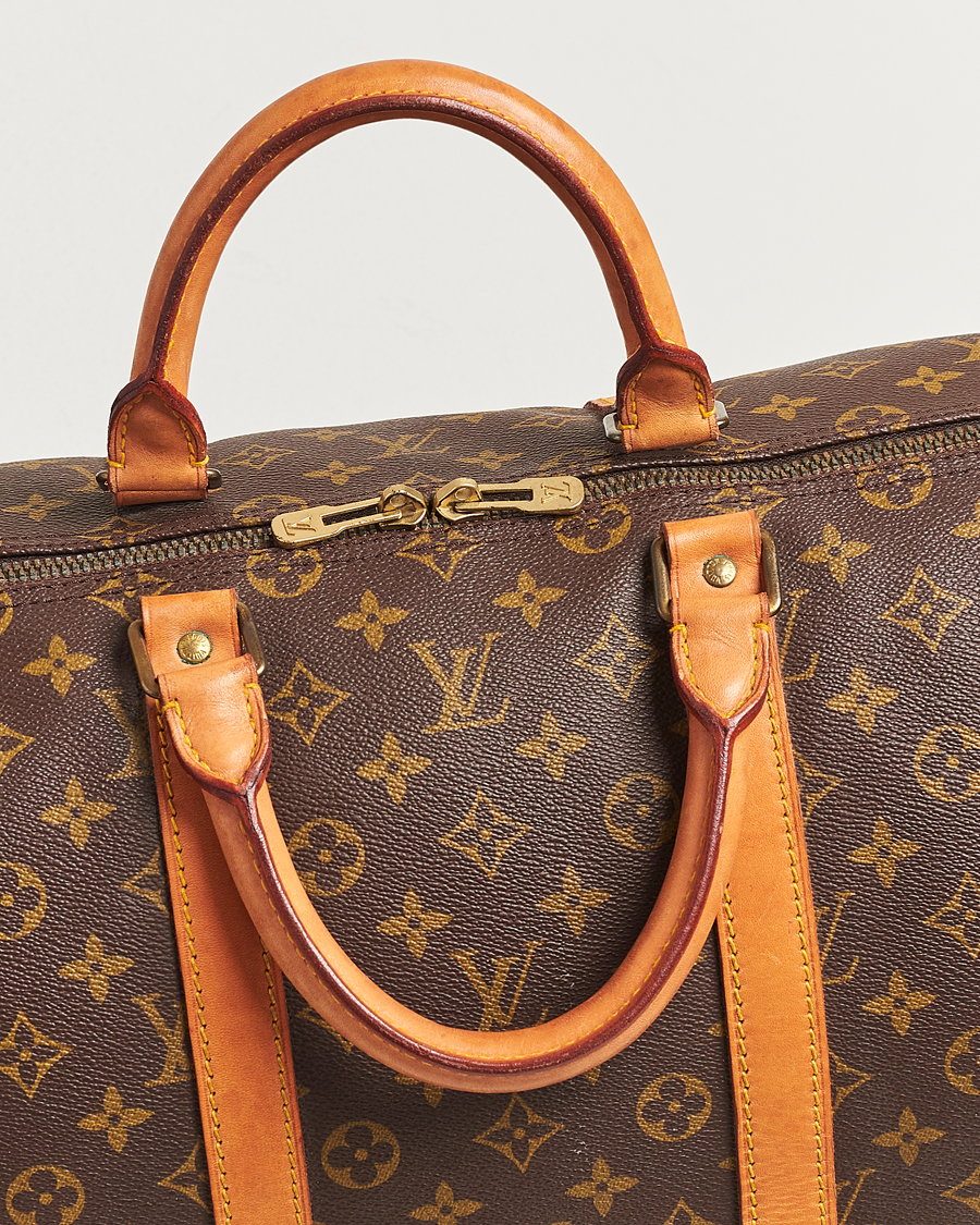 Homme | Louis Vuitton Pre-Owned Keepall 55 Bag Monogram | Louis Vuitton Pre-Owned | Keepall 55 Bag Monogram