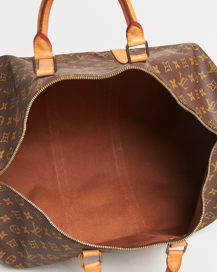 Homme | Louis Vuitton Pre-Owned Keepall 55 Bag Monogram | Louis Vuitton Pre-Owned | Keepall 55 Bag Monogram