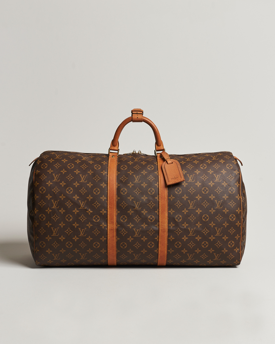 Homme | Louis Vuitton Pre-Owned Keepall 60 Bag Monogram | Louis Vuitton Pre-Owned | Keepall 60 Bag Monogram
