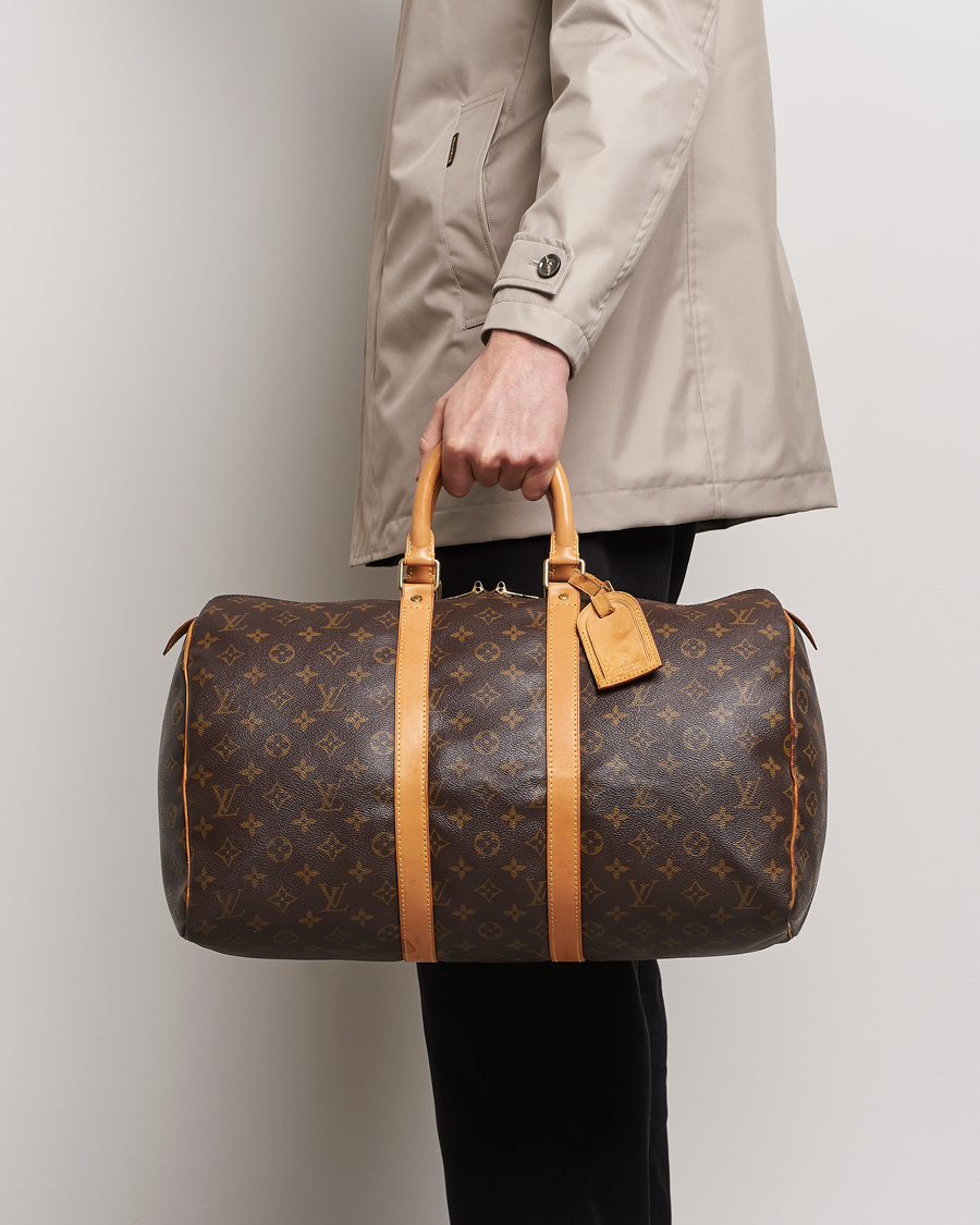 Homme | Louis Vuitton Pre-Owned Keepall 45 Bag Monogram | Louis Vuitton Pre-Owned | Keepall 45 Bag Monogram