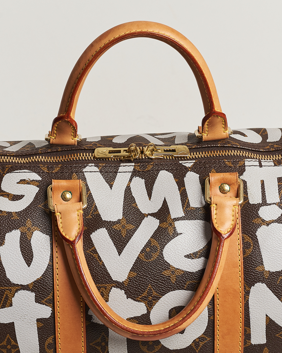 Homme | Louis Vuitton Pre-Owned Keepall 50 Bag Graffiti | Louis Vuitton Pre-Owned | Keepall 50 Bag Graffiti