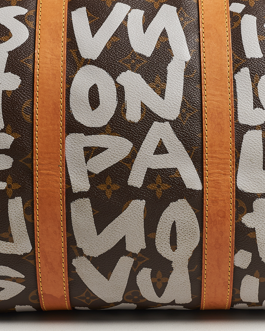 Homme | Louis Vuitton Pre-Owned Keepall 50 Bag Graffiti | Louis Vuitton Pre-Owned | Keepall 50 Bag Graffiti