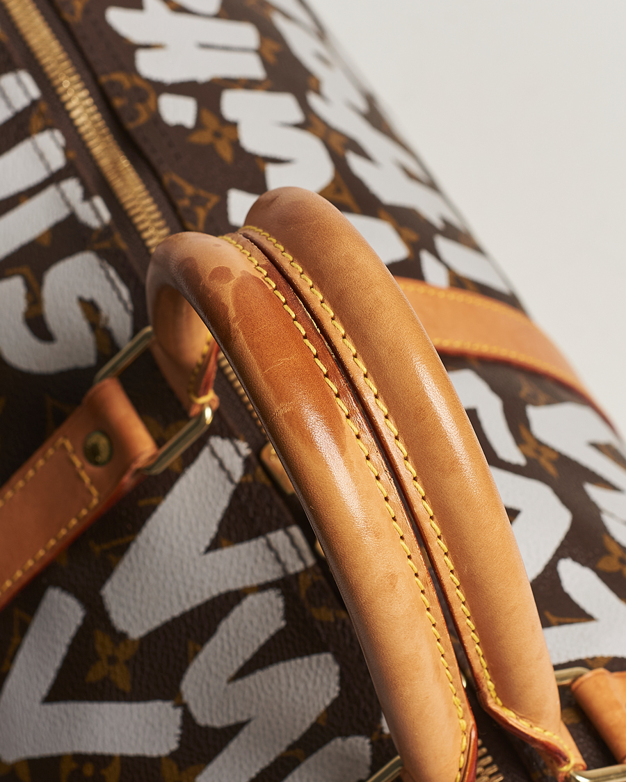 Homme | Louis Vuitton Pre-Owned Keepall 50 Bag Graffiti | Louis Vuitton Pre-Owned | Keepall 50 Bag Graffiti