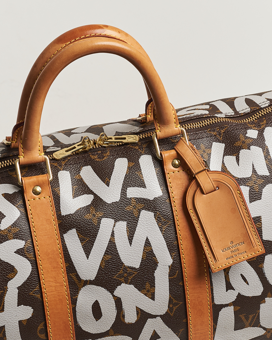 Homme | Louis Vuitton Pre-Owned Keepall 50 Bag Graffiti | Louis Vuitton Pre-Owned | Keepall 50 Bag Graffiti