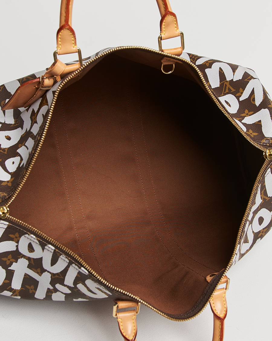 Homme | Louis Vuitton Pre-Owned Keepall 50 Bag Graffiti | Louis Vuitton Pre-Owned | Keepall 50 Bag Graffiti
