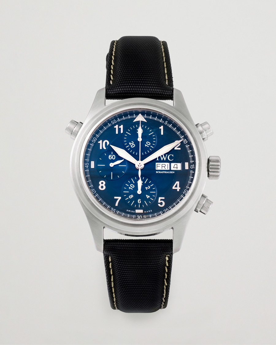 Homme | IWC Pre-Owned Doppelchronograph IW3713 Silver | IWC Pre-Owned | Doppelchronograph IW3713 Silver