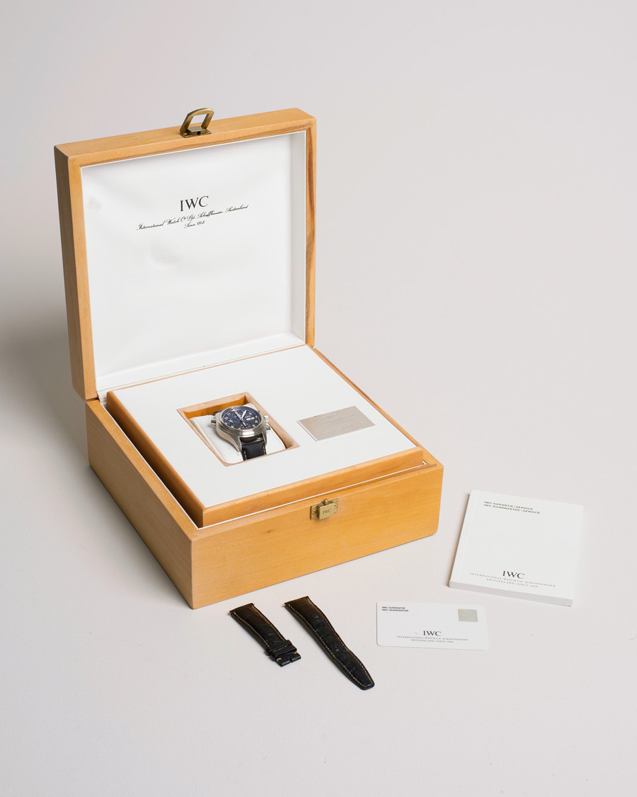 Homme | IWC Pre-Owned Doppelchronograph IW3713 Silver | IWC Pre-Owned | Doppelchronograph IW3713 Silver