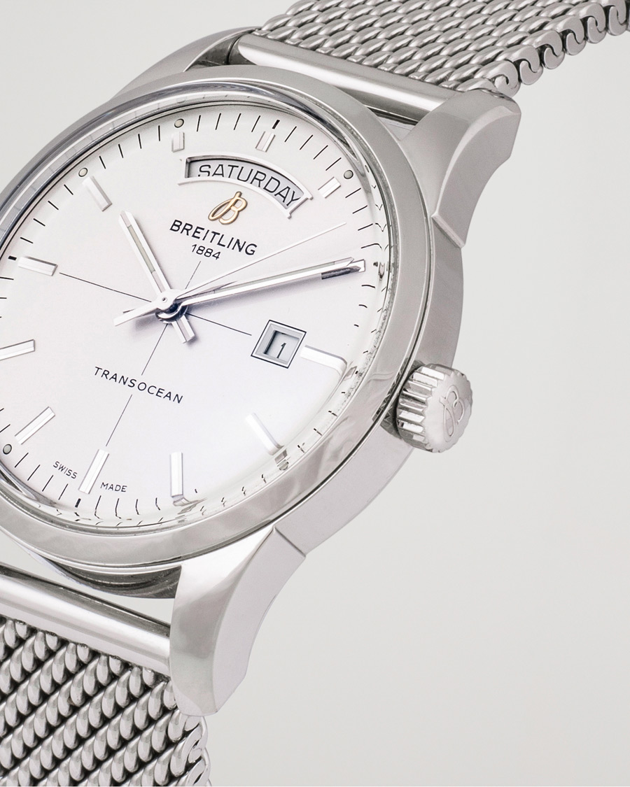 Homme | Breitling Pre-Owned Transocean A45310 Silver | Breitling Pre-Owned | Transocean A45310 Silver