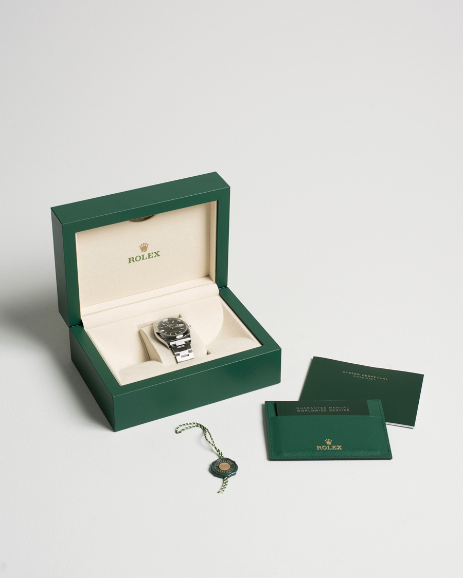 Homme | Rolex Pre-Owned Datejust Palm Motif 126200 Silver | Rolex Pre-Owned | Datejust Palm Motif 126200 Silver