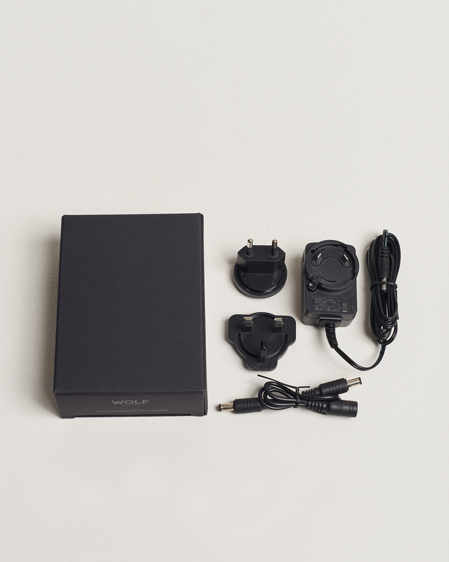 Homme | WOLF WM Brown Single Watch Winder Tweed Brown | WOLF | WM Brown Single Watch Winder Tweed Brown