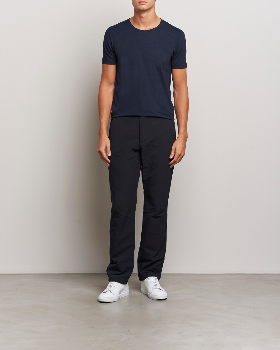 Homme | T-shirts | Zimmerli of Switzerland | Pure Comfort Crew Neck T-shirt Navy