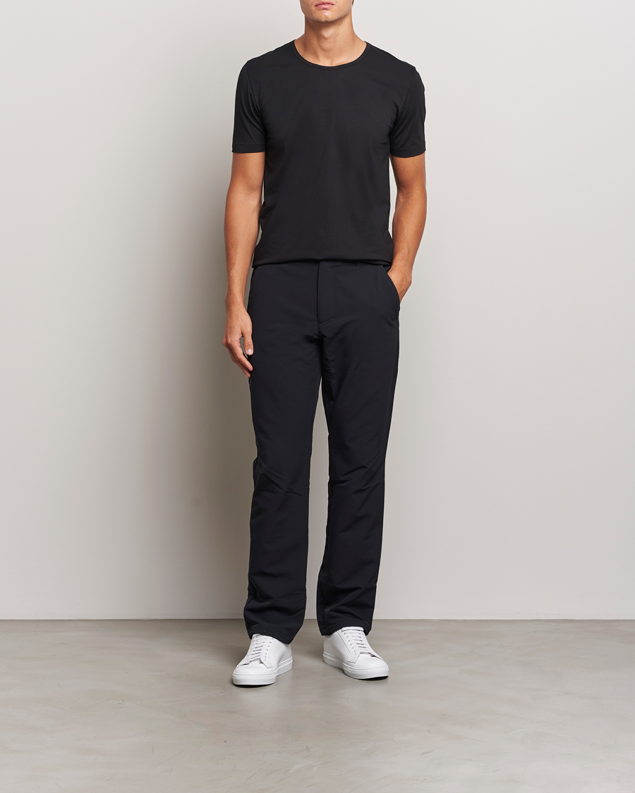 Homme | T-shirts | Zimmerli of Switzerland | Pure Comfort Crew Neck T-shirt Black