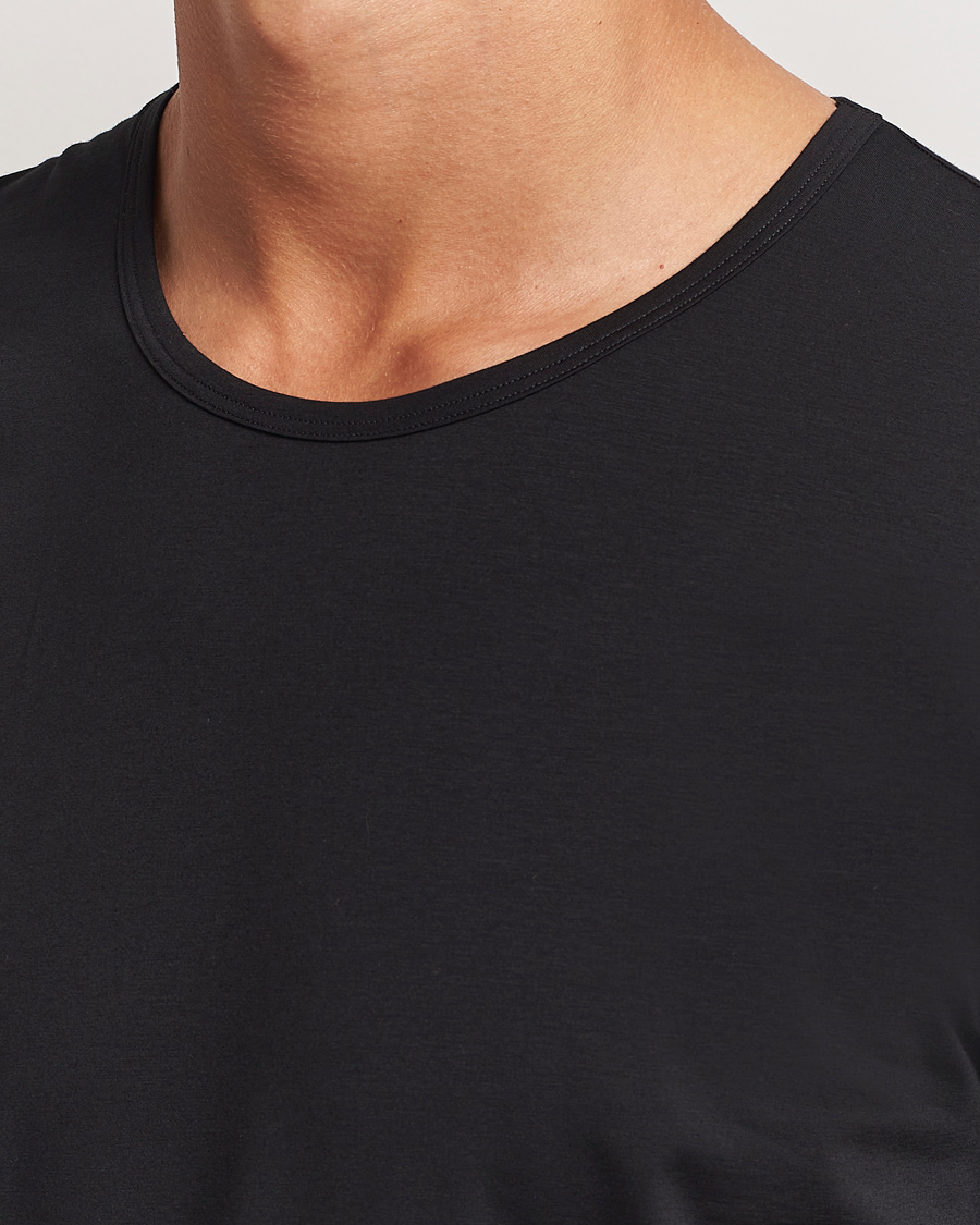 Homme | T-shirts | Zimmerli of Switzerland | Pure Comfort Crew Neck T-shirt Black
