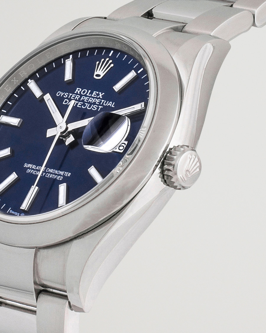 Homme | Rolex Pre-Owned Datejust Blue 126200 Silver | Rolex Pre-Owned | Datejust Blue 126200 Silver