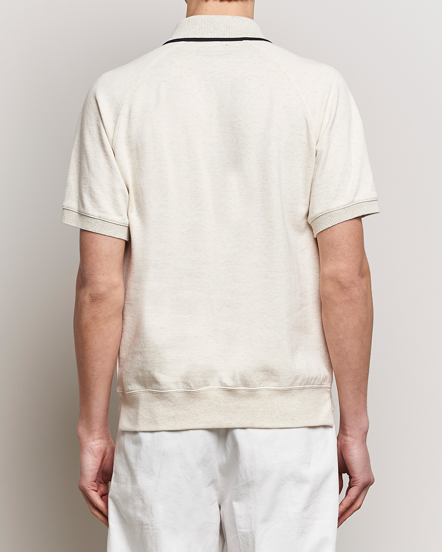 Homme | Polos | BEAMS PLUS | Half Zip Light Fleece Polo Oatmeal