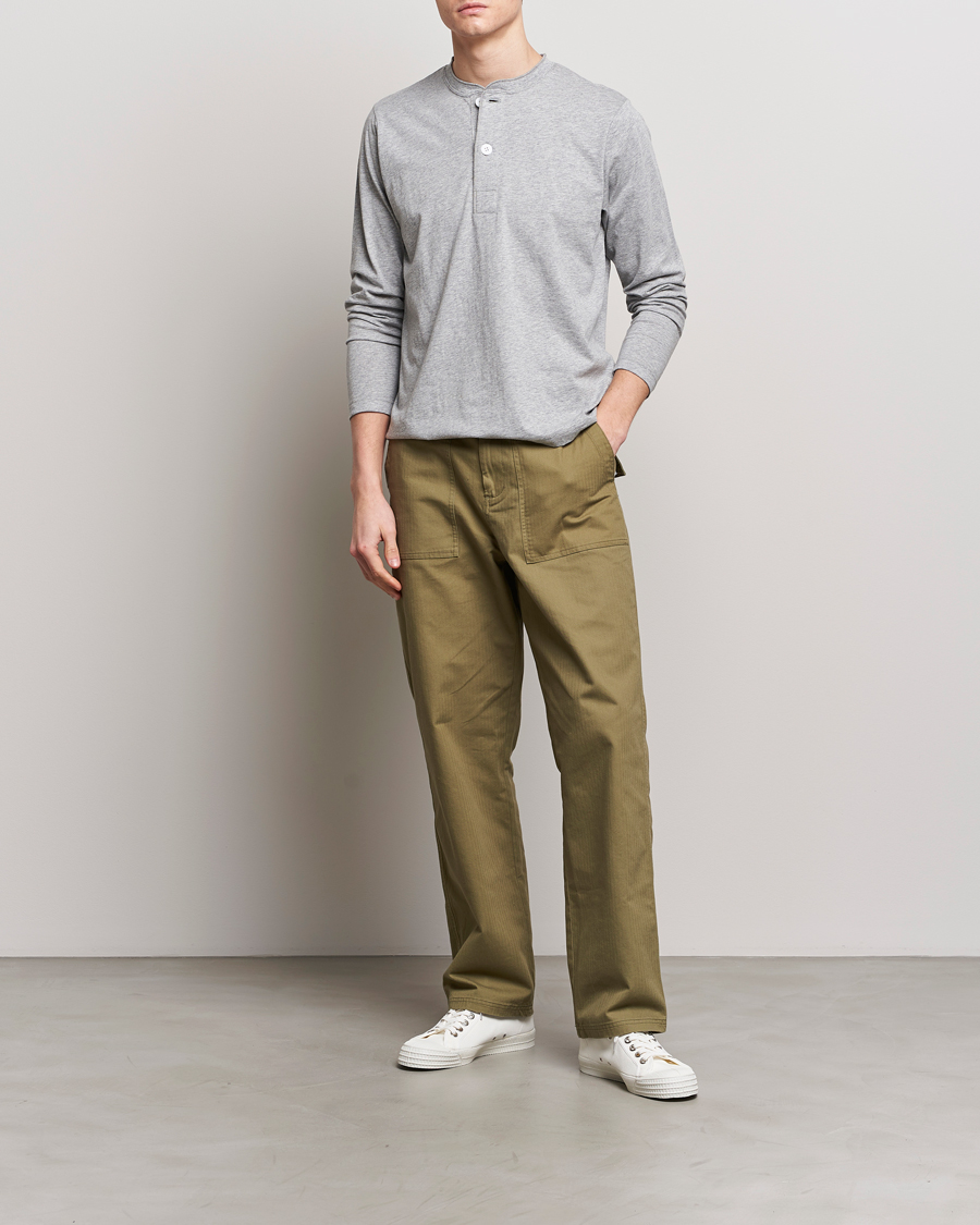 Homme | Pulls Et Tricots | BEAMS PLUS | Cotton Henley  Grey