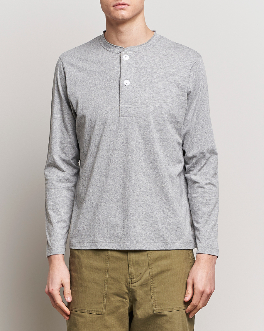 Homme | Sections | BEAMS PLUS | Cotton Henley  Grey