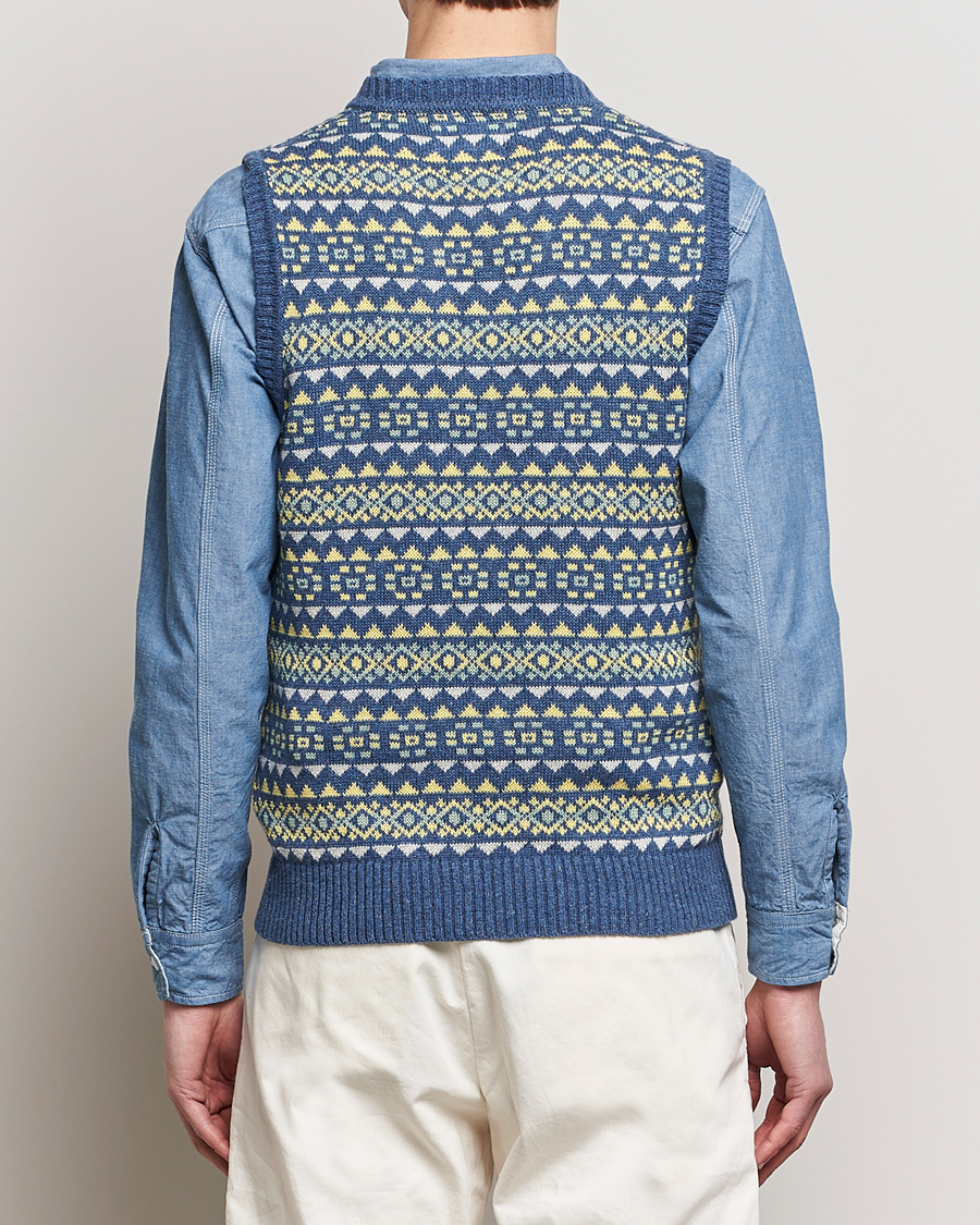 Homme | Pulls Et Tricots | BEAMS PLUS | Fairisle Knit Vest Blue