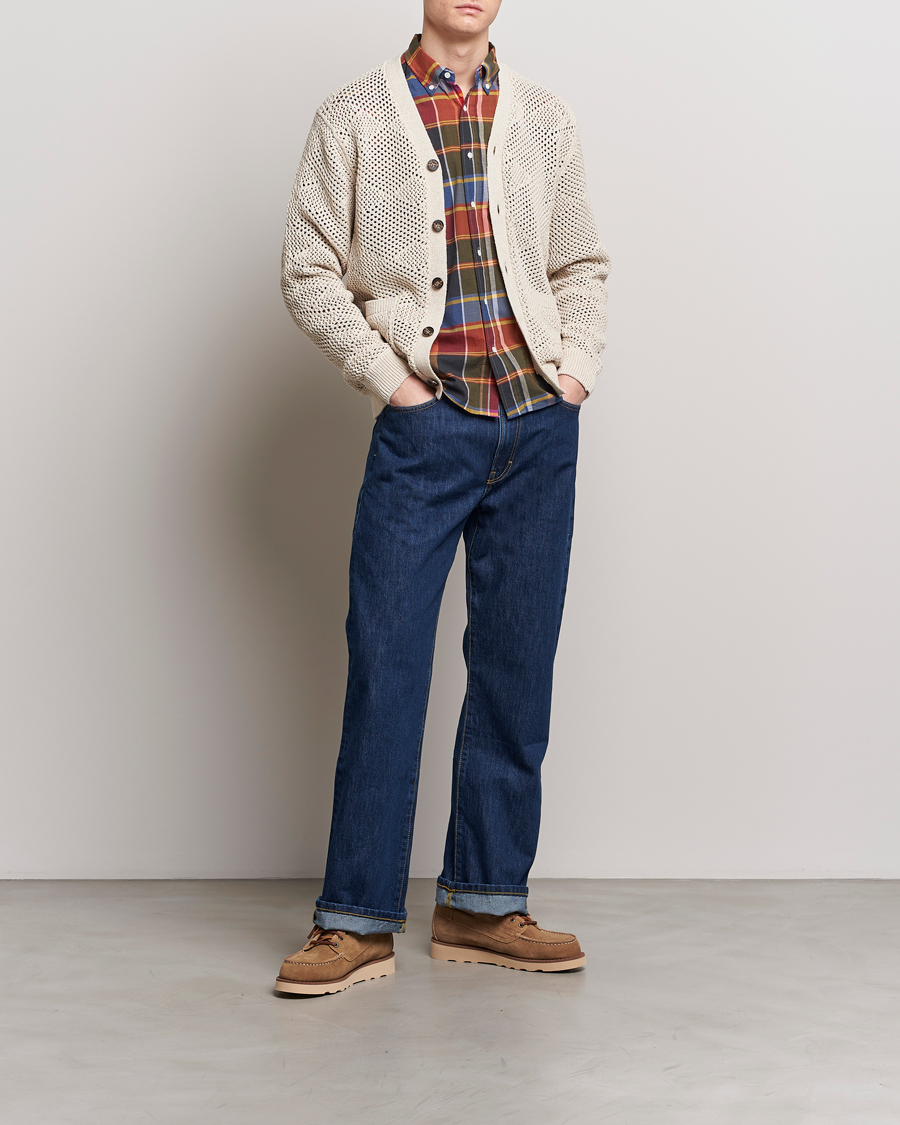 Homme | Pulls Et Tricots | BEAMS PLUS | Argyle Mesh Cardigan Light Beige