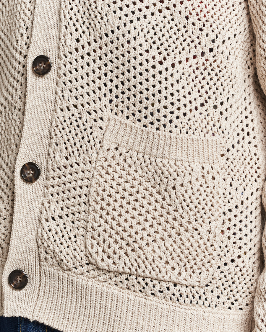 Homme | Pulls Et Tricots | BEAMS PLUS | Argyle Mesh Cardigan Light Beige