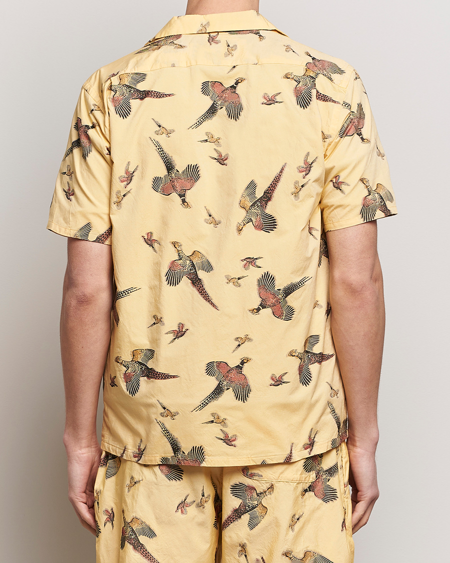 Homme | Chemises | BEAMS PLUS | Duck Jacquard Camp Collar Shirt Yellow