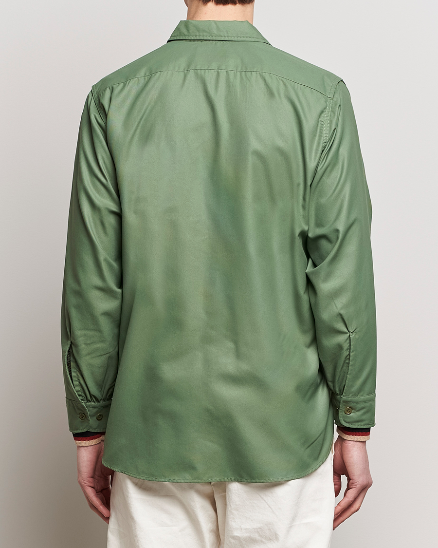 Homme | Chemises | BEAMS PLUS | Work Micro Nylon Overshirt Olive