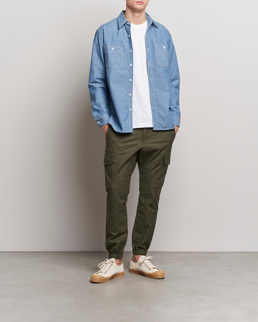 Homme | Chemises | BEAMS PLUS | Work Chambray Overshirt Light Blue