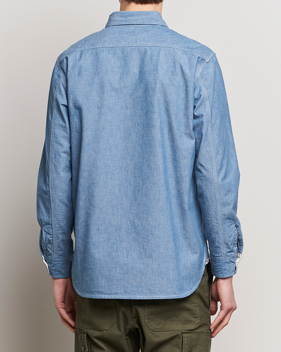 Homme | Chemises | BEAMS PLUS | Work Chambray Overshirt Light Blue