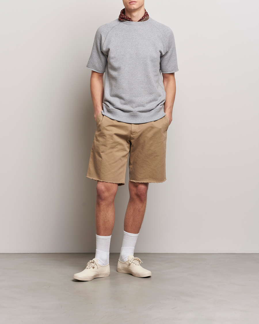Homme | Shorts | BEAMS PLUS | Cut Off Twill Cotton Shorts Beige