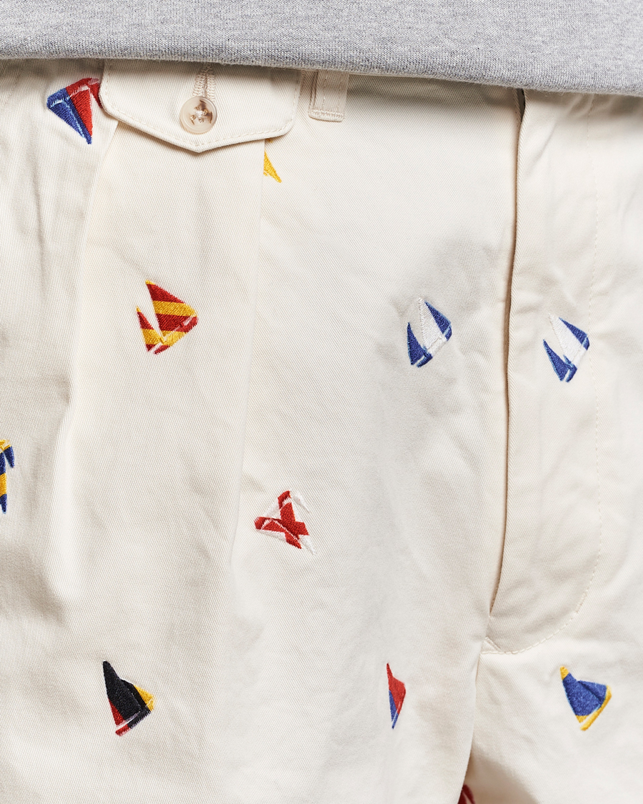 Homme | Shorts | BEAMS PLUS | Embroidered Shorts White