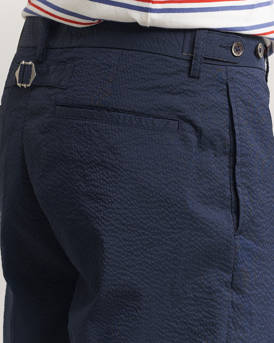 Homme | Pantalons | BEAMS PLUS | Seersucker Ivy Trousers Navy