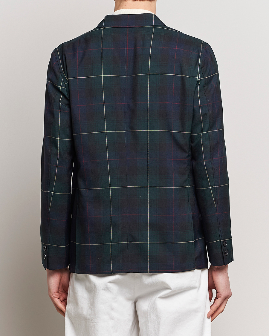 Homme | Blazers | BEAMS PLUS | Double Breasted Plaid Wool Blazer Green Plaid