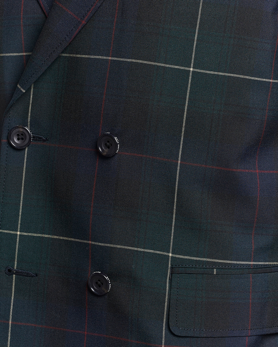 Homme | Blazers | BEAMS PLUS | Double Breasted Plaid Wool Blazer Green Plaid