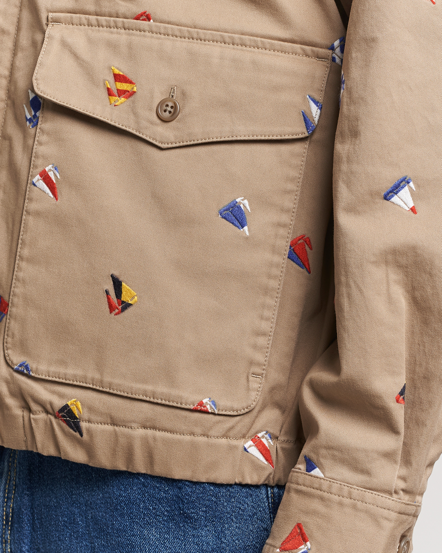 Homme | Manteaux Et Vestes | BEAMS PLUS | Embroidered Harrington Jacket Beige