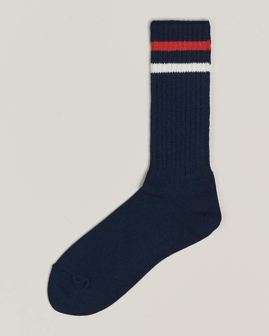 Homme | Sous-Vêtements Et Chaussettes | BEAMS PLUS | Schoolboy Socks Navy(White/Red