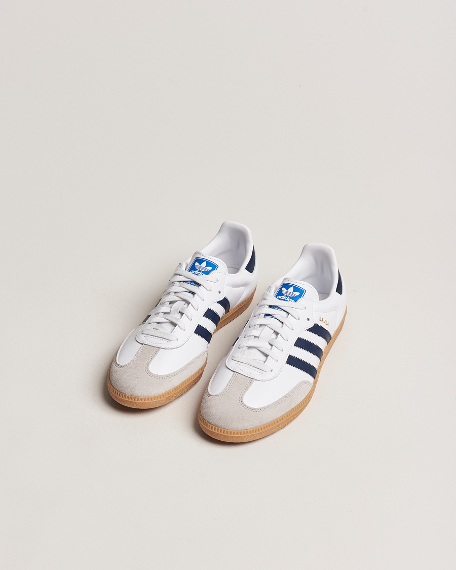 Homme | Baskets Blanches | adidas Originals | Samba OG Sneaker White/Navy