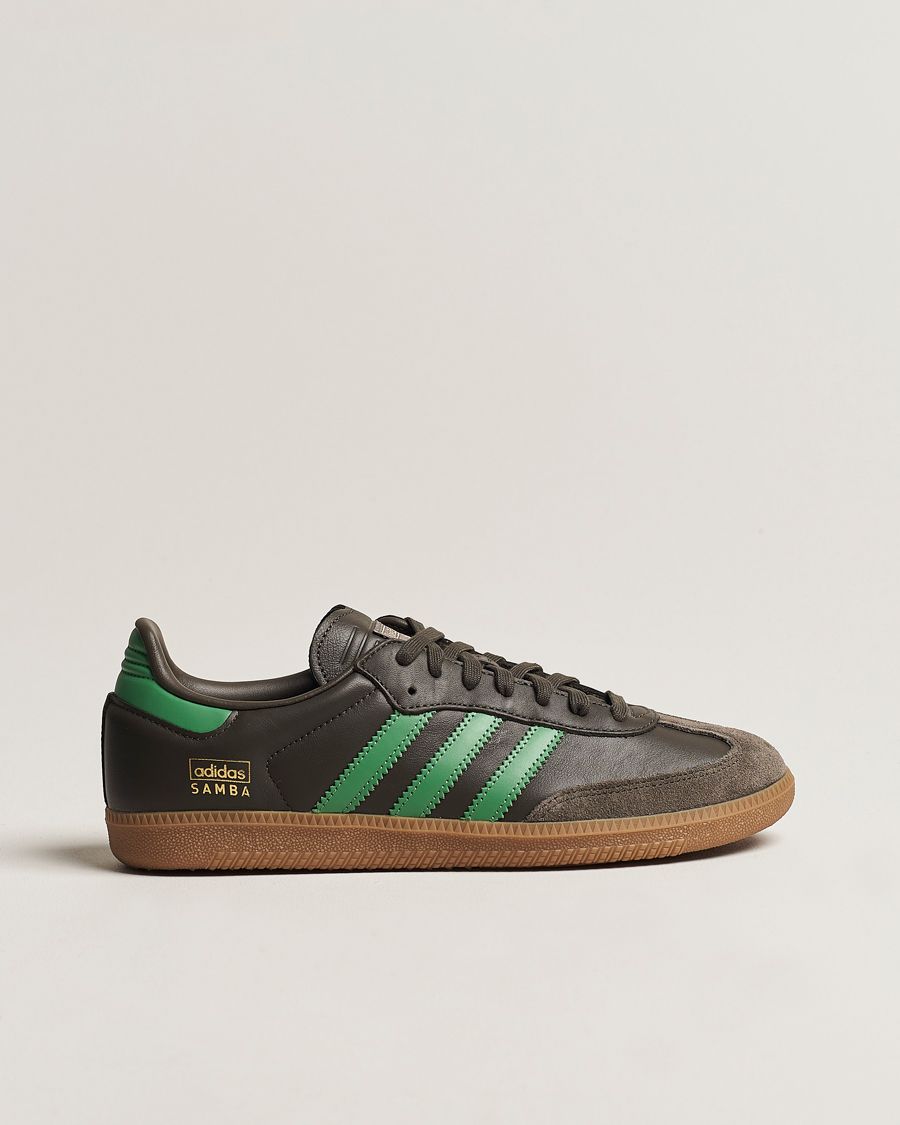 Homme | adidas Originals Samba OG Sneaker Brown/Green | adidas Originals | Samba OG Sneaker Brown/Green