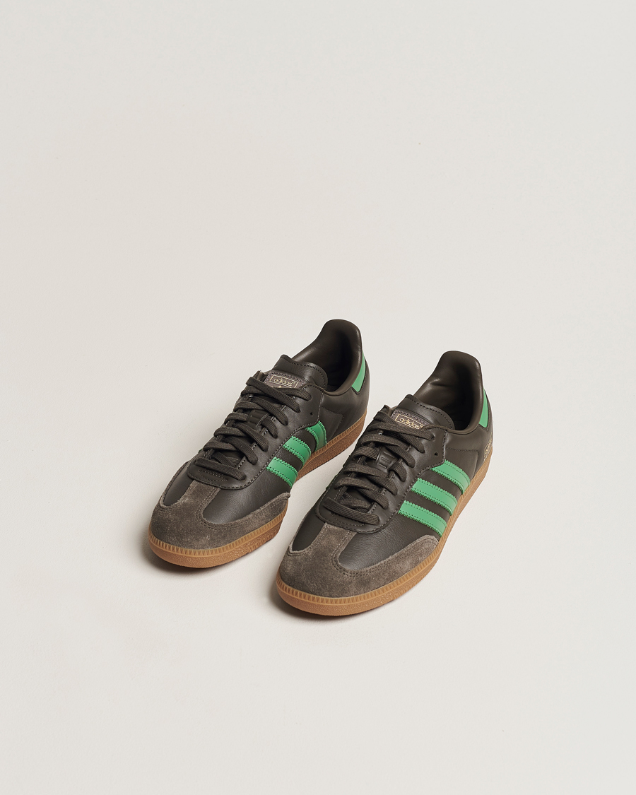 Homme | adidas Originals Samba OG Sneaker Brown/Green | adidas Originals | Samba OG Sneaker Brown/Green