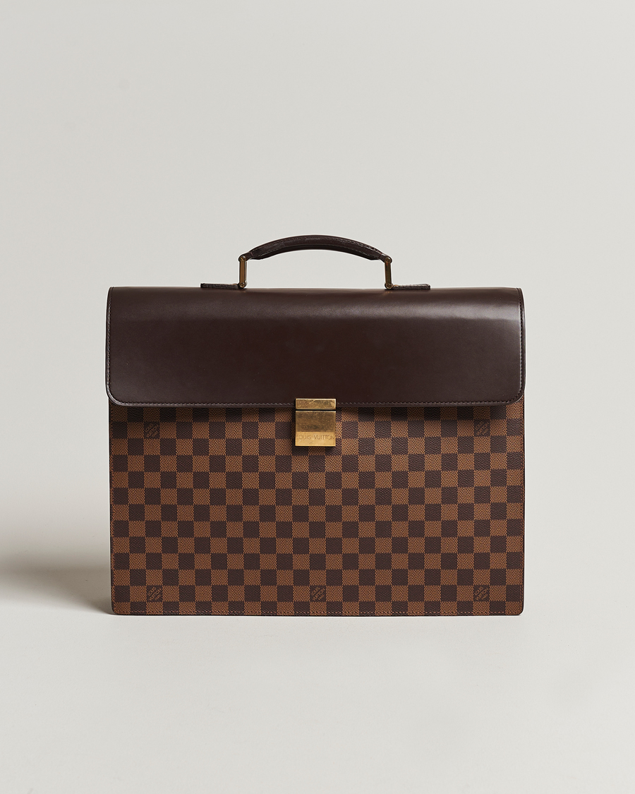 Homme | Louis Vuitton Pre-Owned Altona Briefcase Damier Ebene | Louis Vuitton Pre-Owned | Altona Briefcase Damier Ebene