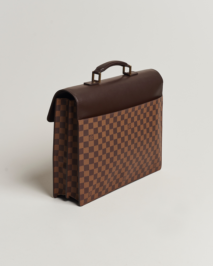 Homme | Louis Vuitton Pre-Owned Altona Briefcase Damier Ebene | Louis Vuitton Pre-Owned | Altona Briefcase Damier Ebene