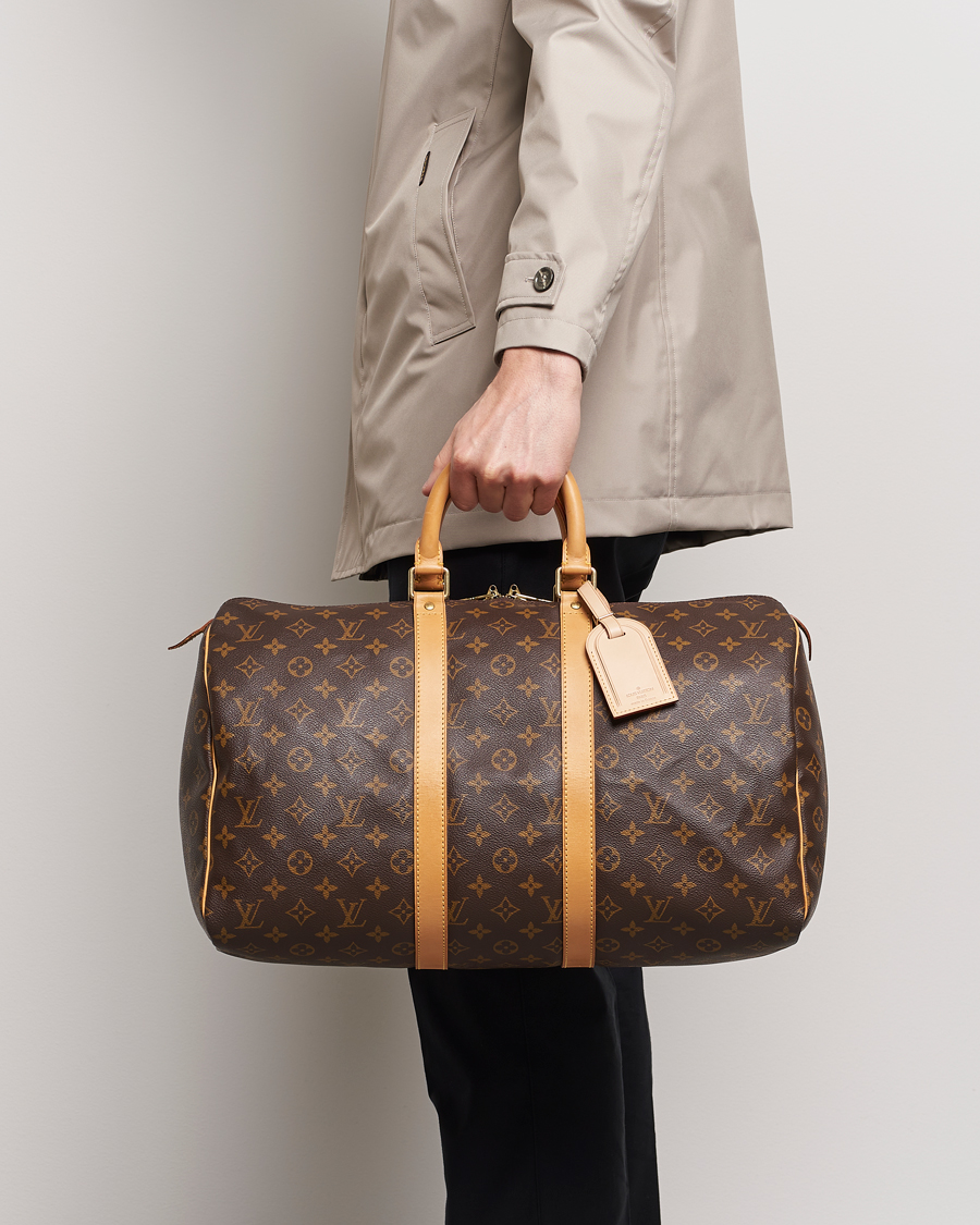 Homme | Louis Vuitton Pre-Owned Keepall 45 Bag Monogram | Louis Vuitton Pre-Owned | Keepall 45 Bag Monogram