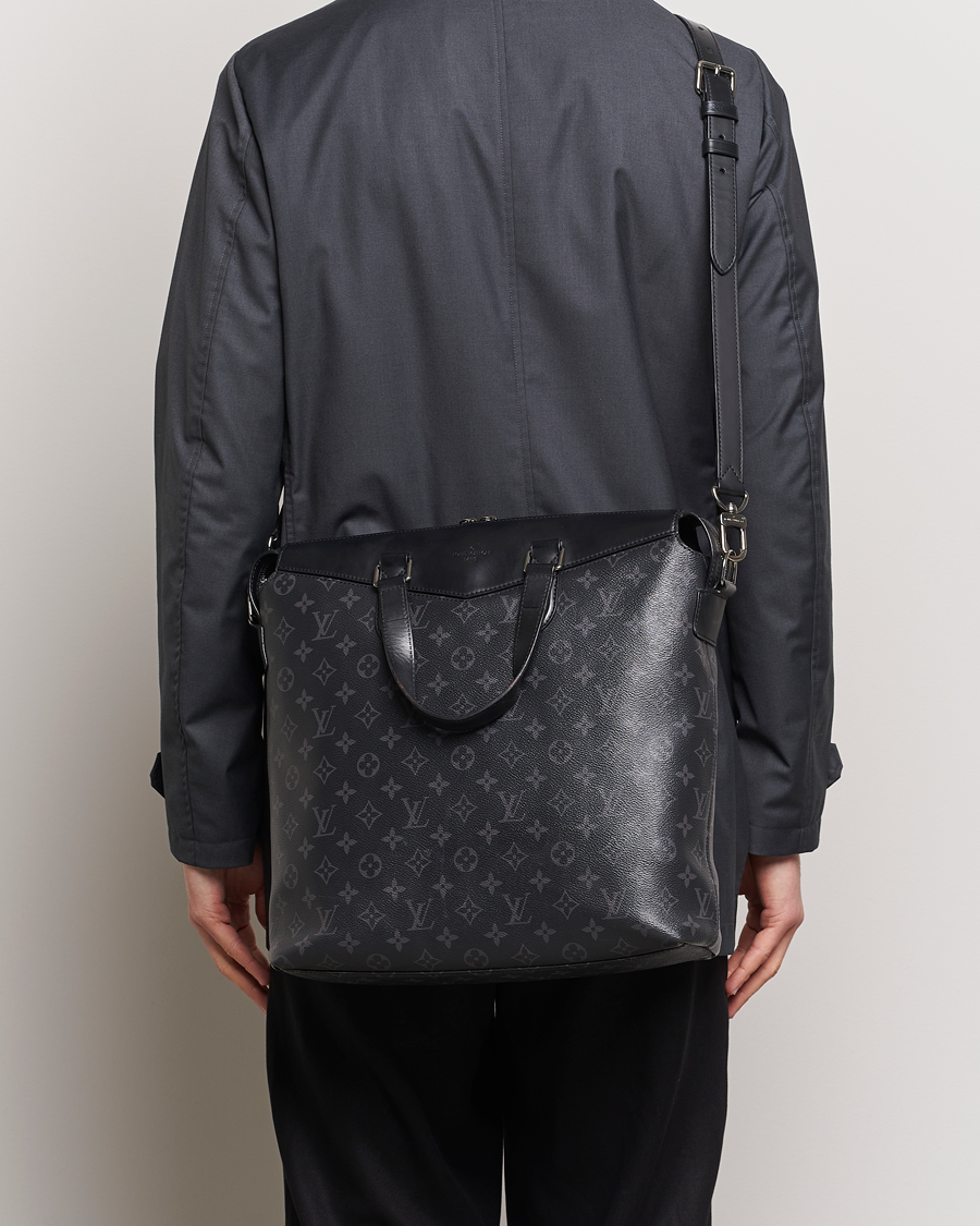 Homme | Louis Vuitton Pre-Owned Explorer Tote Bag Monogram Eclipse | Louis Vuitton Pre-Owned | Explorer Tote Bag Monogram Eclipse