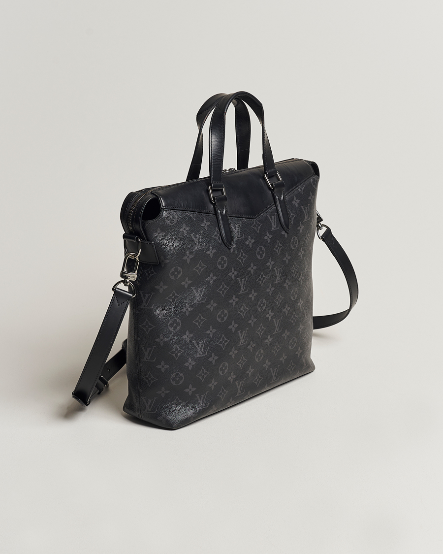 Homme | Louis Vuitton Pre-Owned Explorer Tote Bag Monogram Eclipse | Louis Vuitton Pre-Owned | Explorer Tote Bag Monogram Eclipse