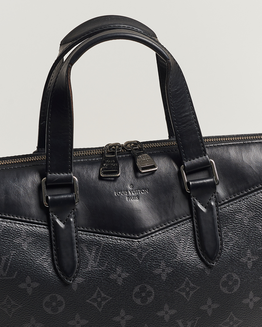Homme | Louis Vuitton Pre-Owned Explorer Tote Bag Monogram Eclipse | Louis Vuitton Pre-Owned | Explorer Tote Bag Monogram Eclipse