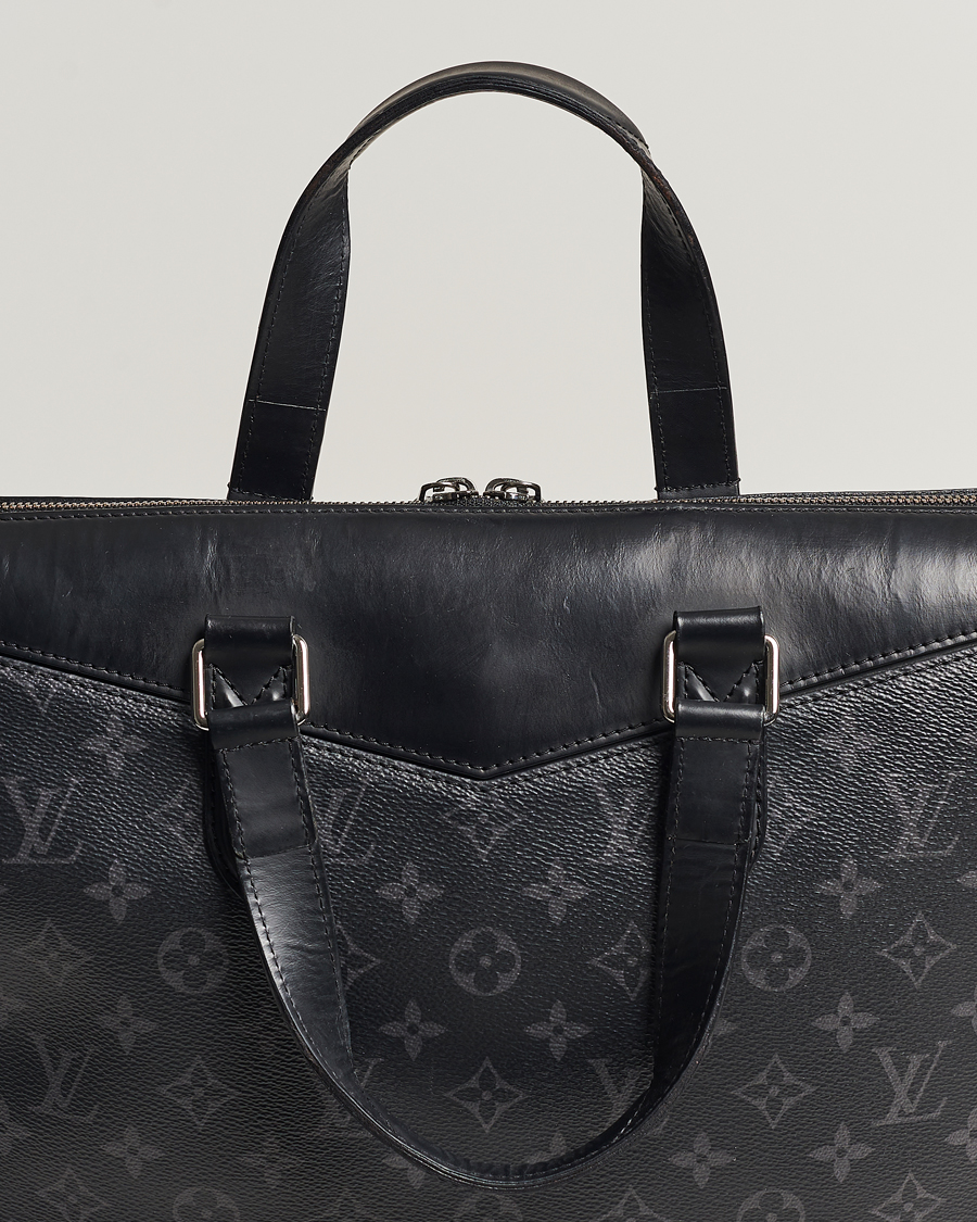 Homme | Louis Vuitton Pre-Owned Explorer Tote Bag Monogram Eclipse | Louis Vuitton Pre-Owned | Explorer Tote Bag Monogram Eclipse