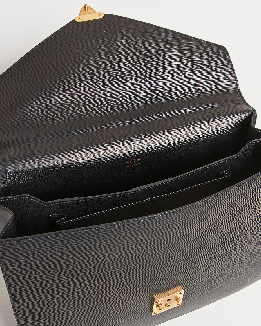 Homme | Louis Vuitton Pre-Owned Serviette Conseiller EPI Leather Briefcase | Louis Vuitton Pre-Owned | Serviette Conseiller EPI Leather Briefcase