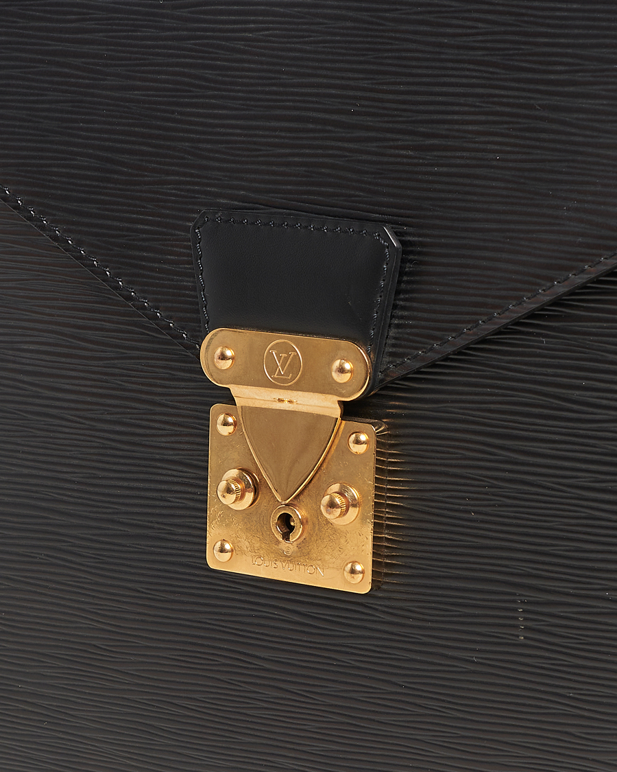 Homme | Louis Vuitton Pre-Owned Serviette Conseiller EPI Leather Briefcase | Louis Vuitton Pre-Owned | Serviette Conseiller EPI Leather Briefcase