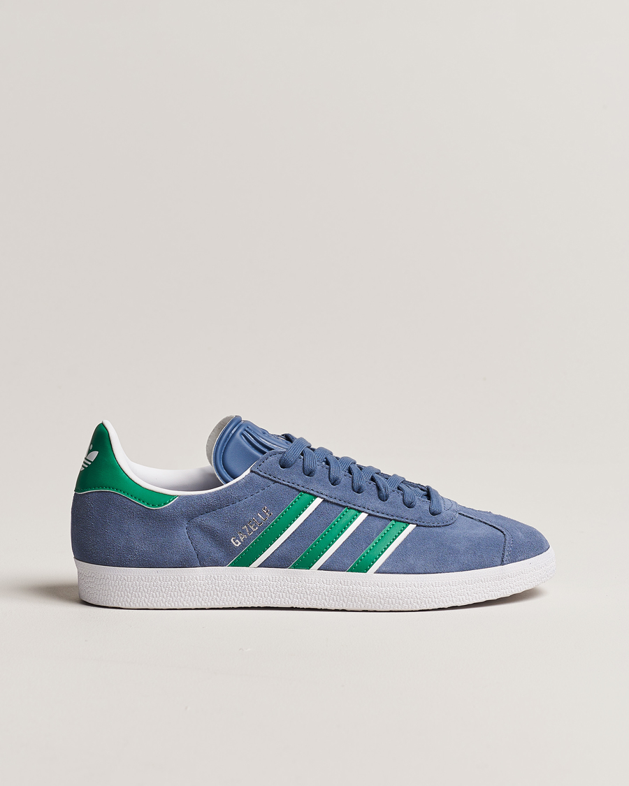 Homme | adidas Originals Gazelle Sneaker Blue/Green | adidas Originals | Gazelle Sneaker Blue/Green